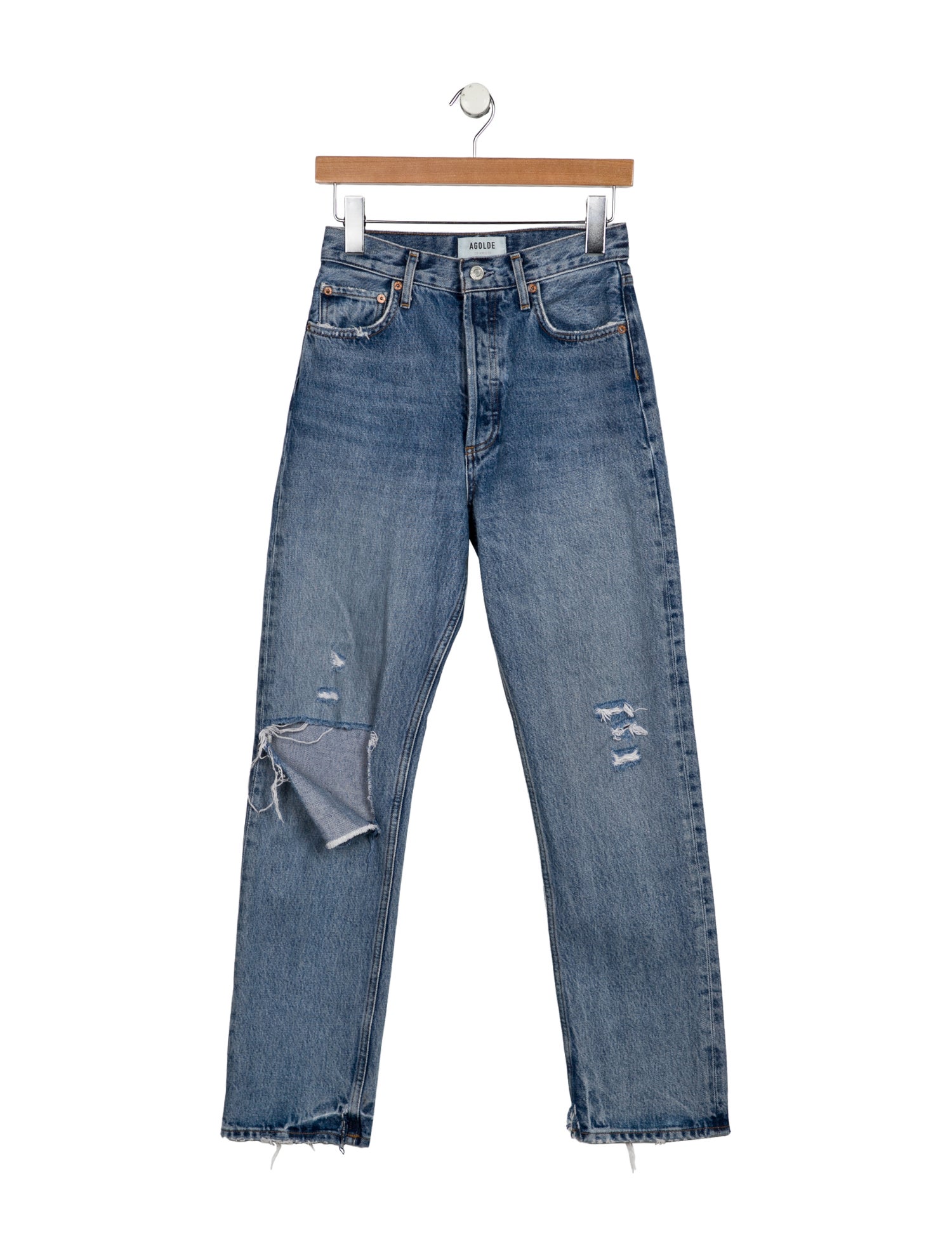 AGOLDE High-Rise Straight Leg Jeans