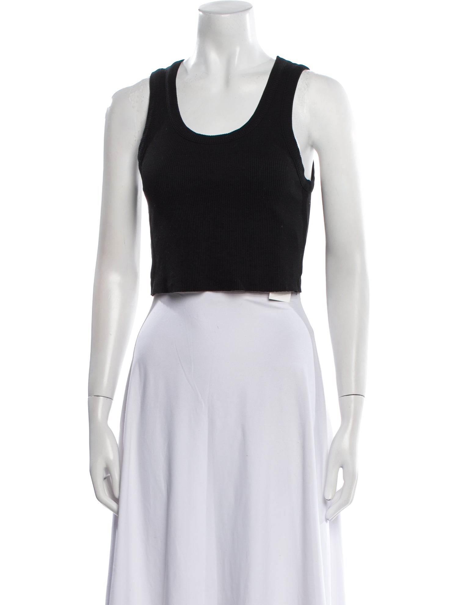 AGOLDE Scoop Neck Sleeveless Crop Top