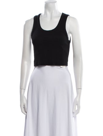 AGOLDE Scoop Neck Sleeveless Crop Top