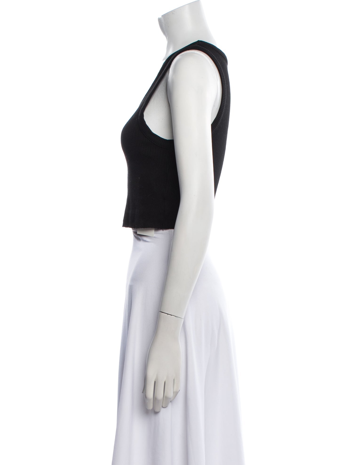 AGOLDE Scoop Neck Sleeveless Crop Top