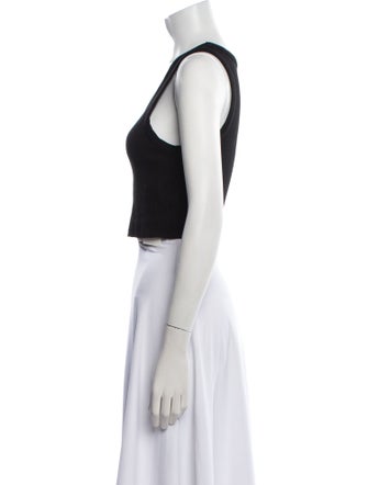 AGOLDE Scoop Neck Sleeveless Crop Top
