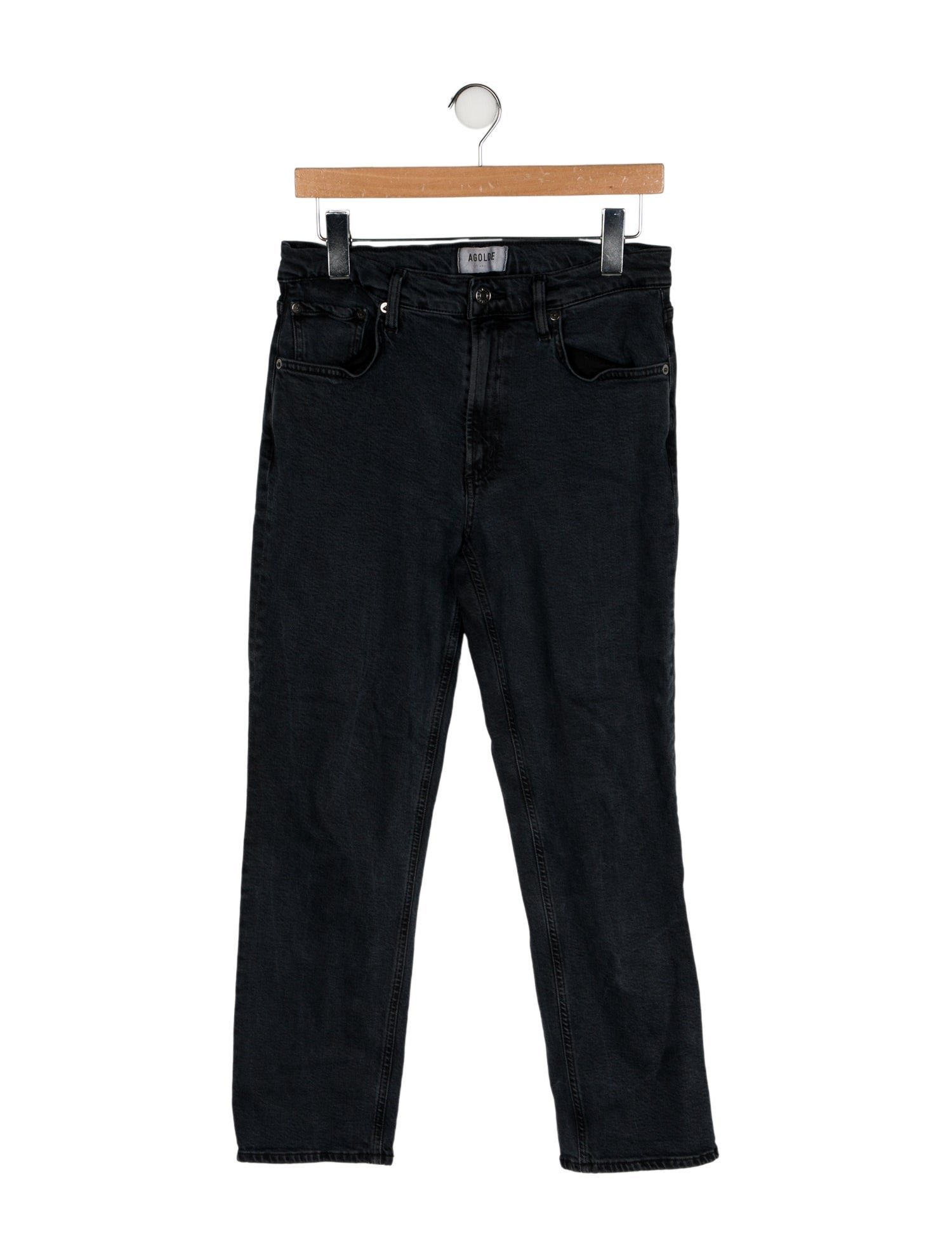 AGOLDE Mid-Rise Straight Leg Jeans
