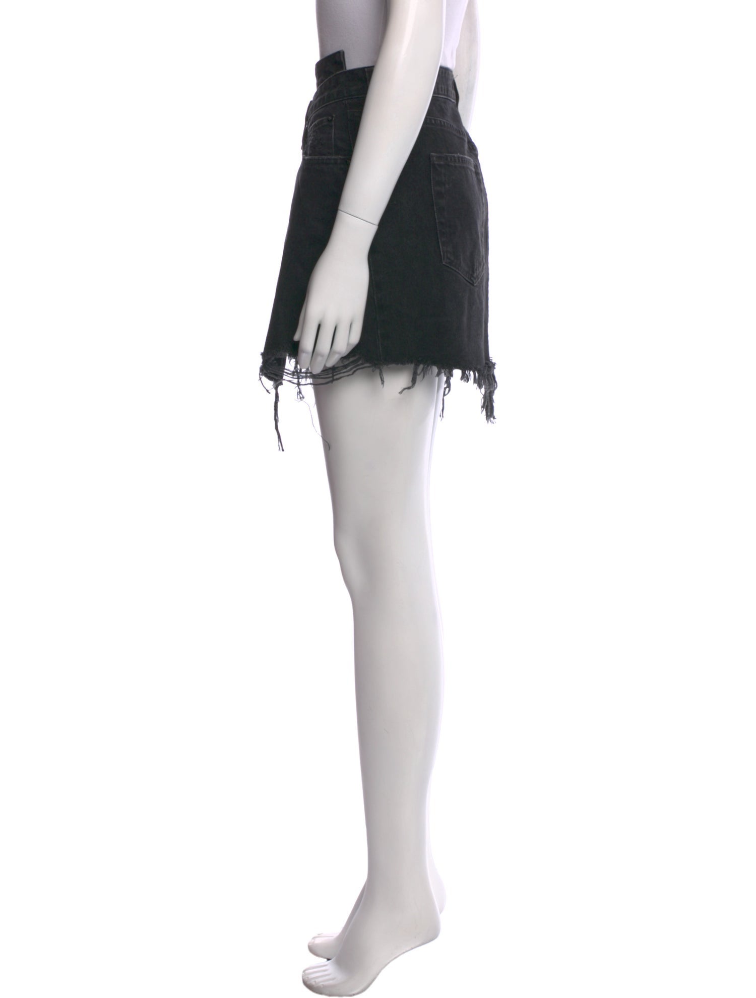 AGOLDE Distressed Accents Mini Skirt