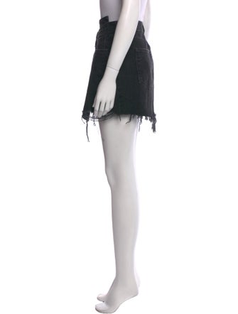 AGOLDE Distressed Accents Mini Skirt
