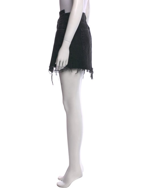 AGOLDE Distressed Accents Mini Skirt