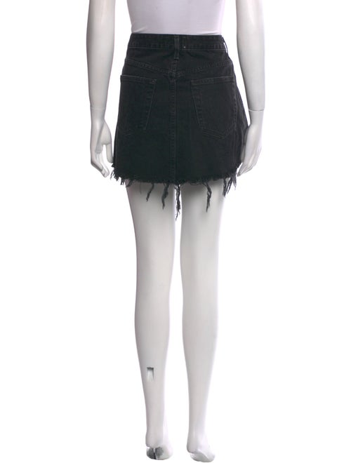 AGOLDE Distressed Accents Mini Skirt