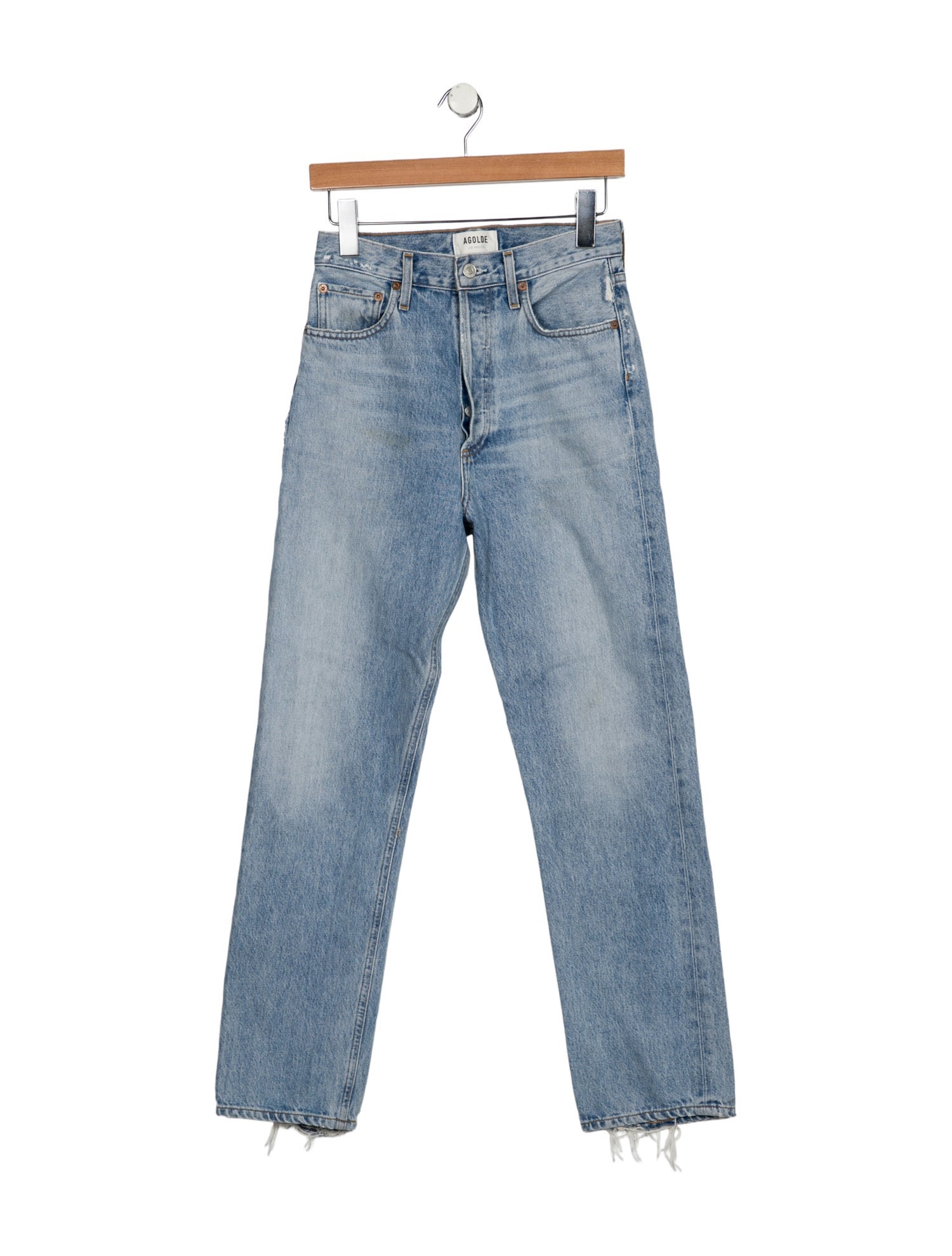 AGOLDE High-Rise Straight Leg Jeans