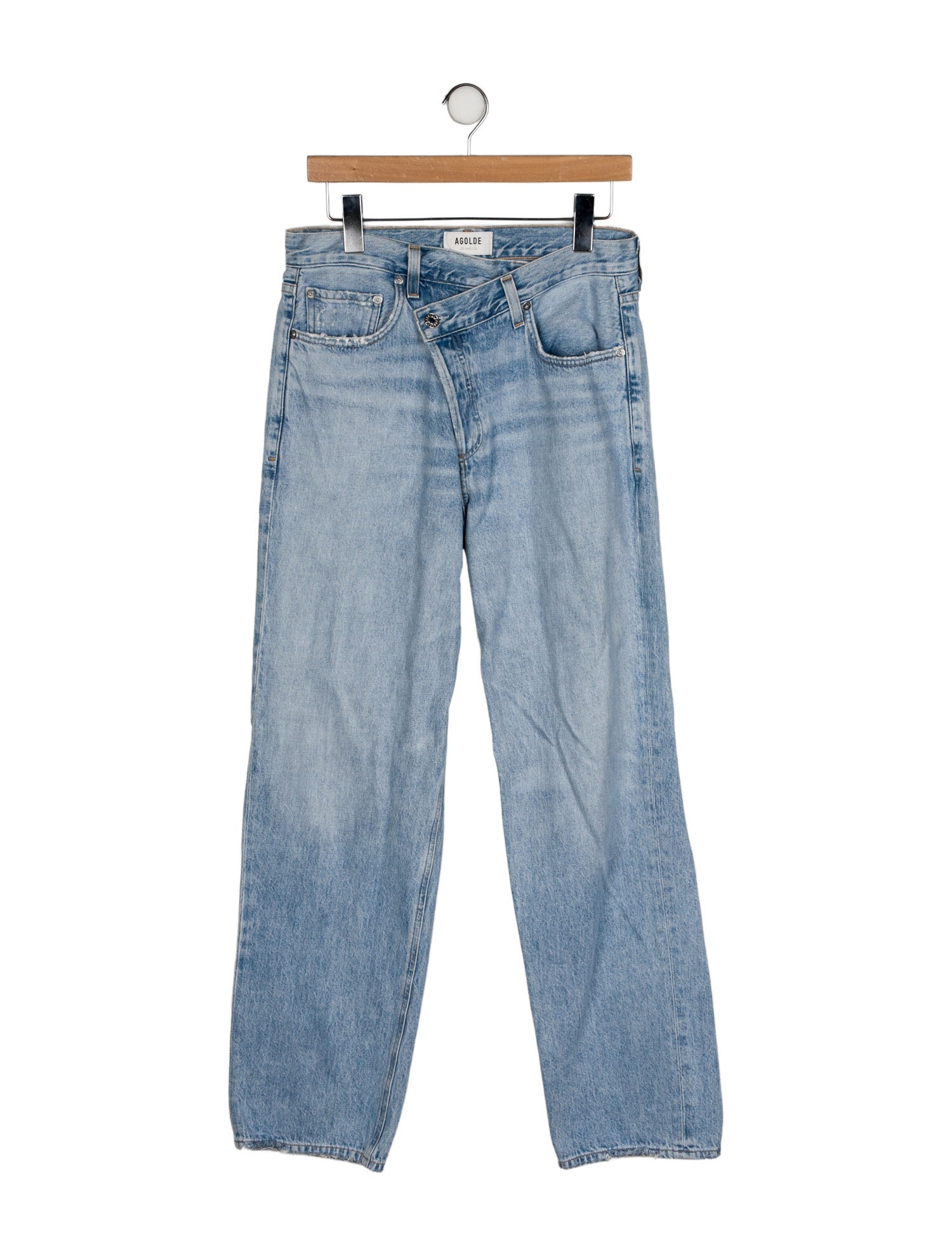AGOLDE Mid-Rise Straight Leg Jeans