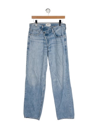 AGOLDE Mid-Rise Straight Leg Jeans