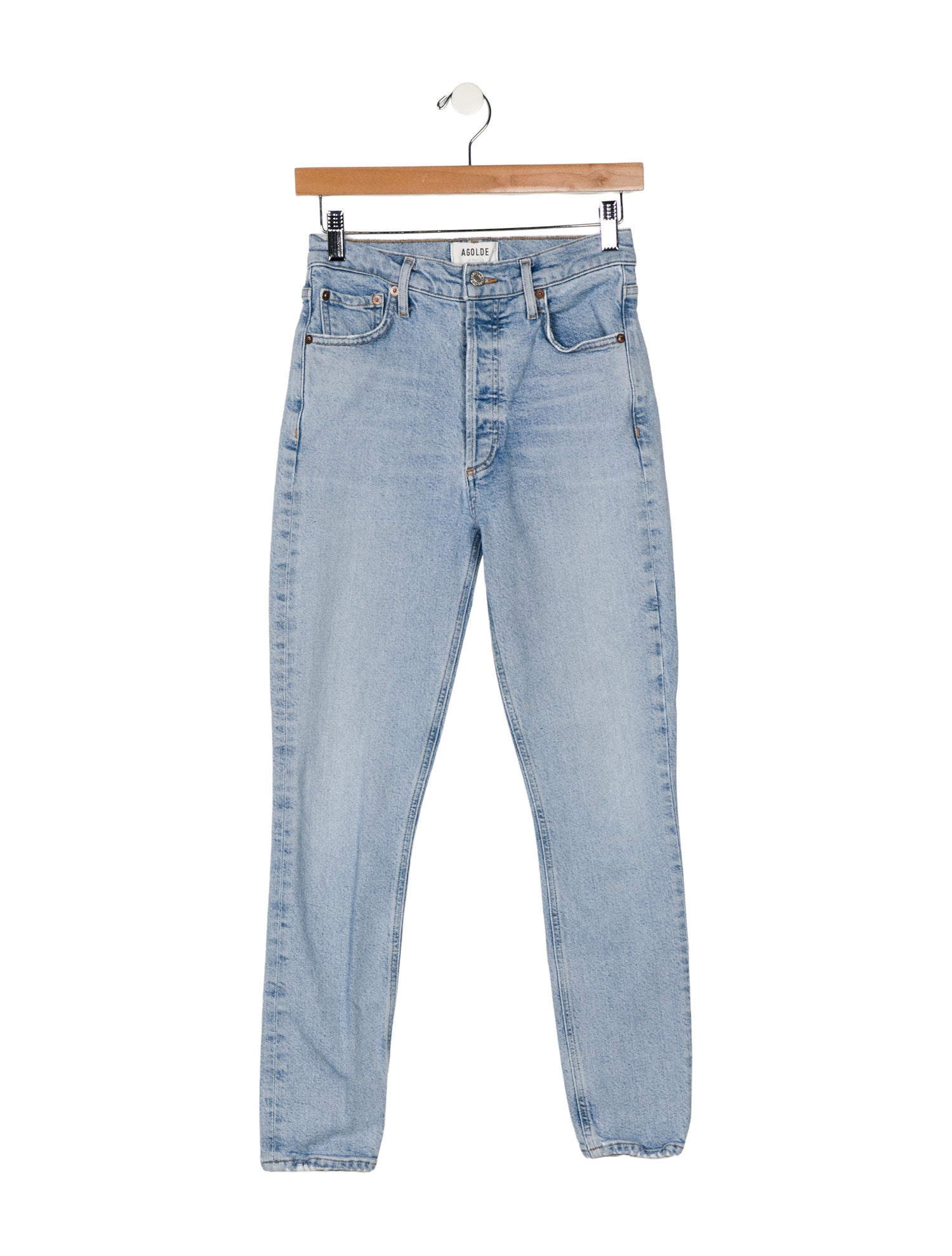AGOLDE Mid-Rise Skinny Leg Jeans