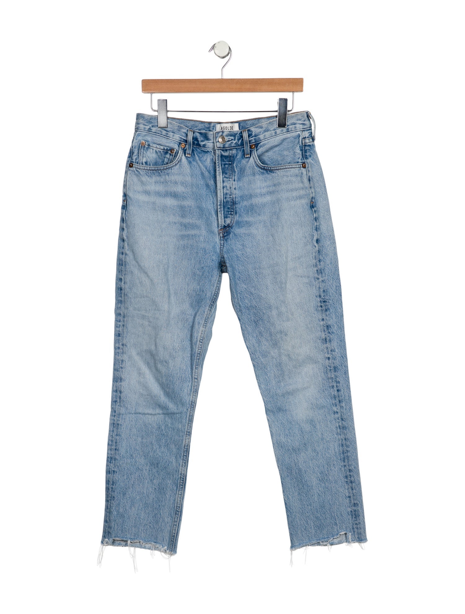 AGOLDE High-Rise Straight Leg Jeans