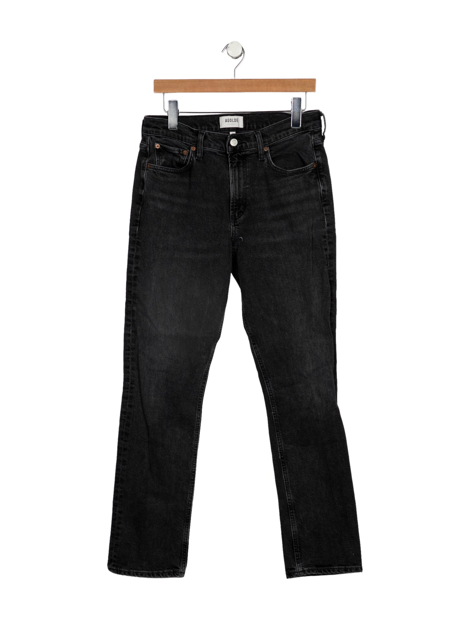 AGOLDE Mid-Rise Straight Leg Jeans