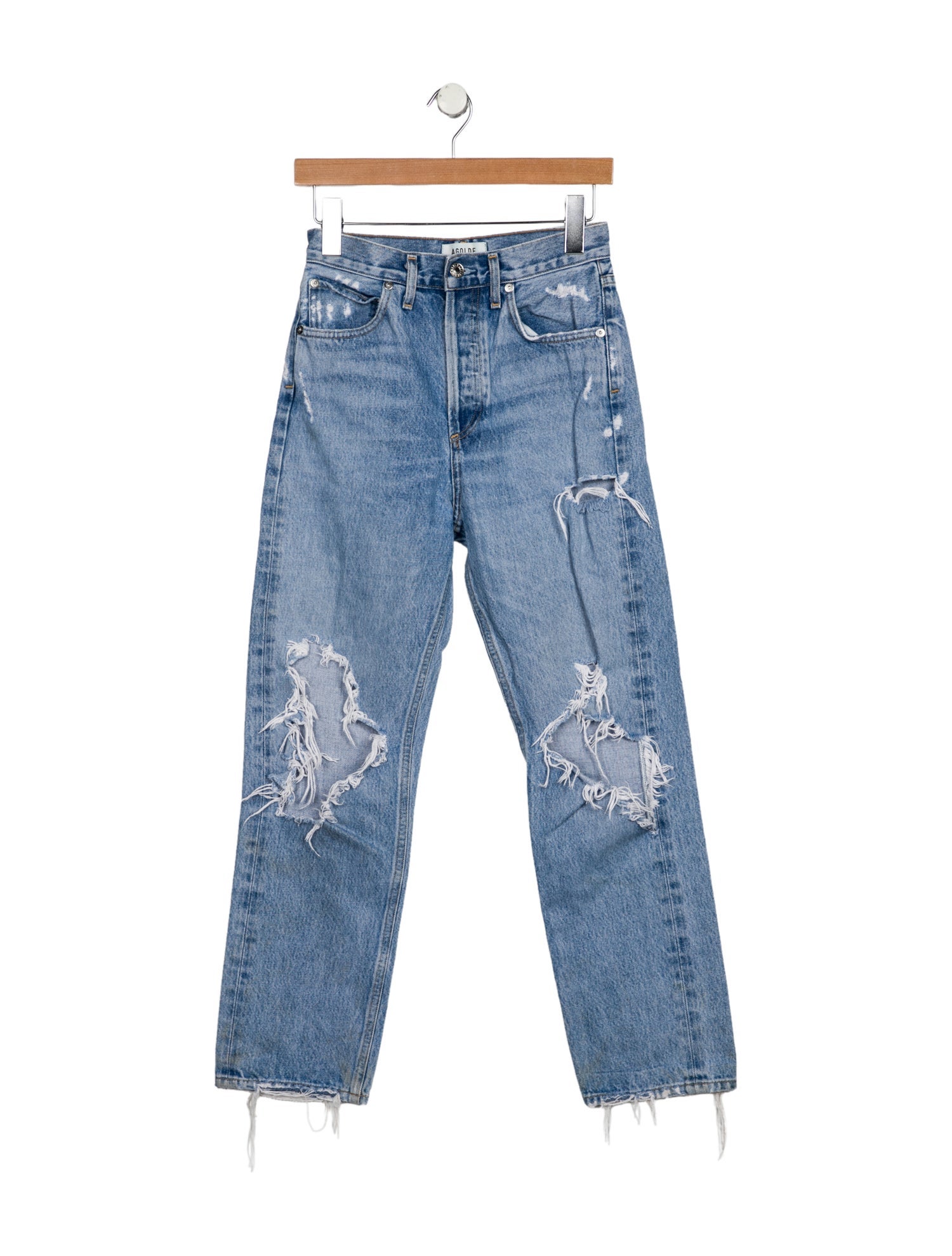 AGOLDE High-Rise Straight Leg Jeans