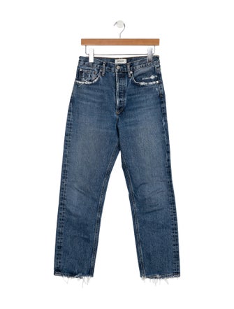 AGOLDE High-Rise Straight Leg Jeans