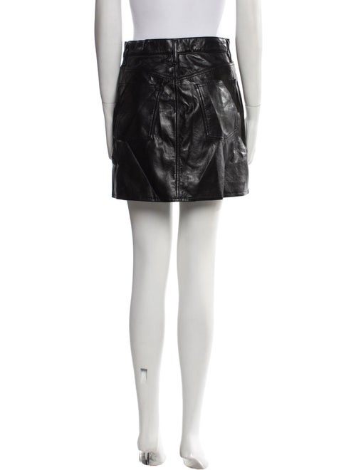 AGOLDE Leather Mini Skirt