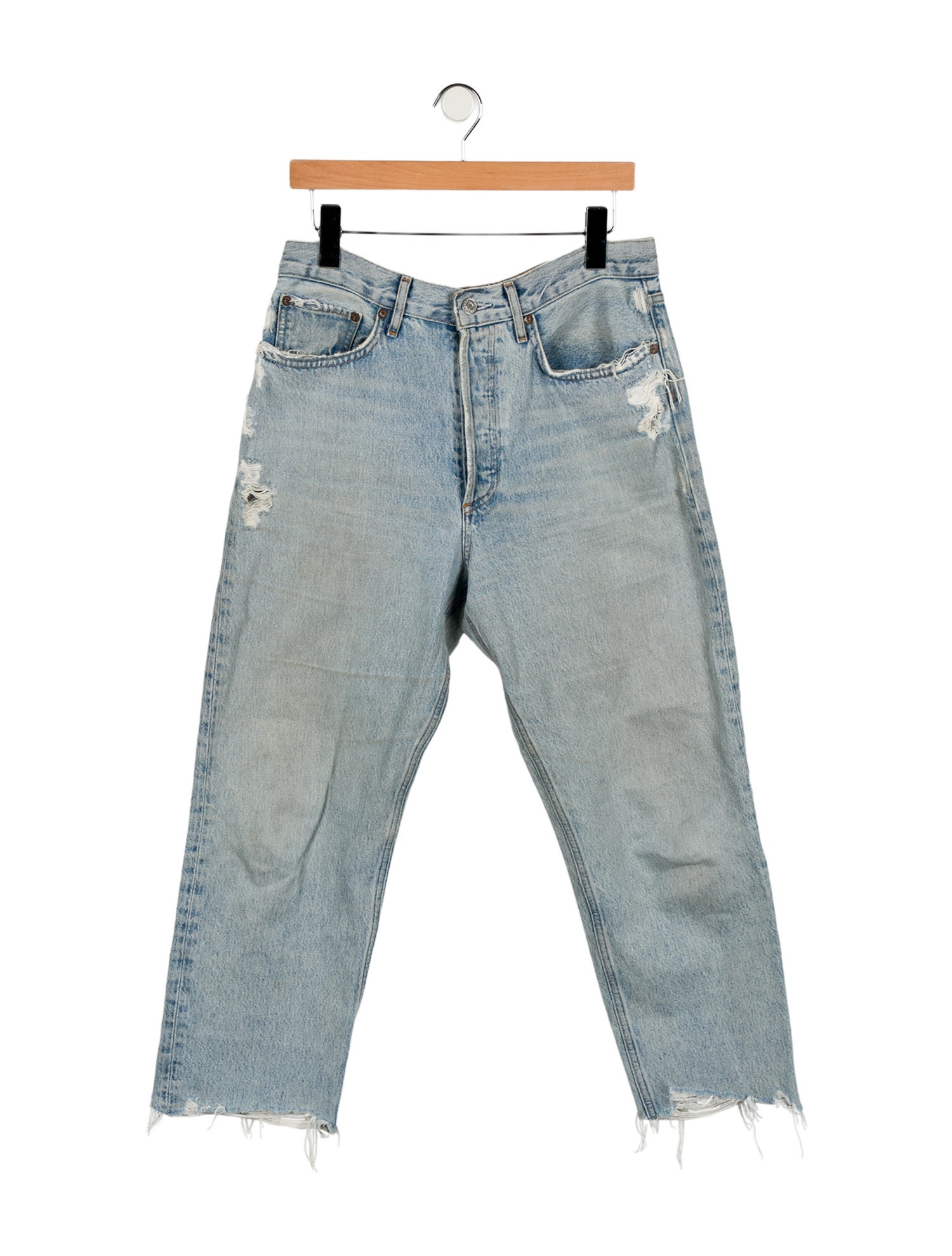 AGOLDE High-Rise Straight Leg Jeans