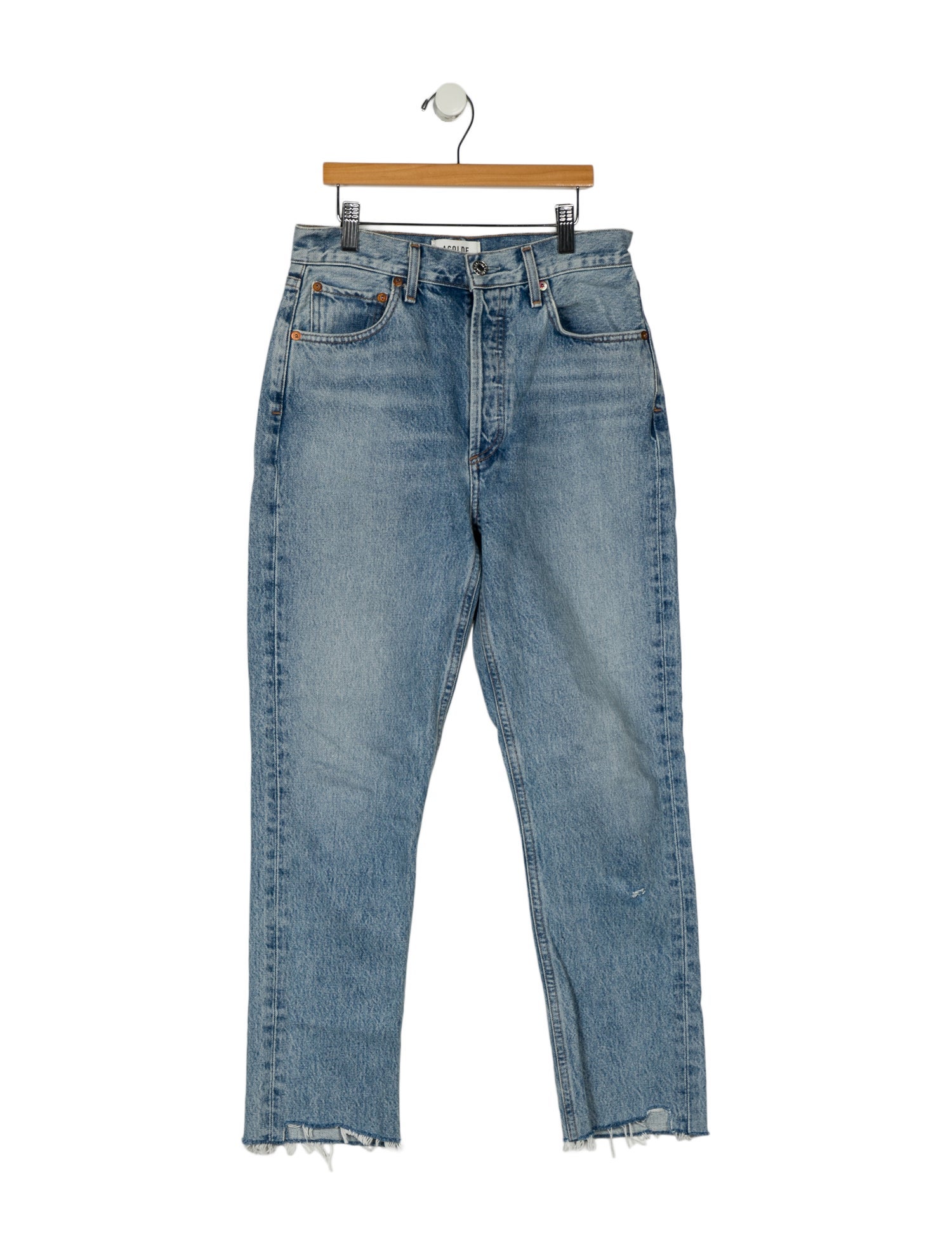 AGOLDE High-Rise Straight Leg Jeans