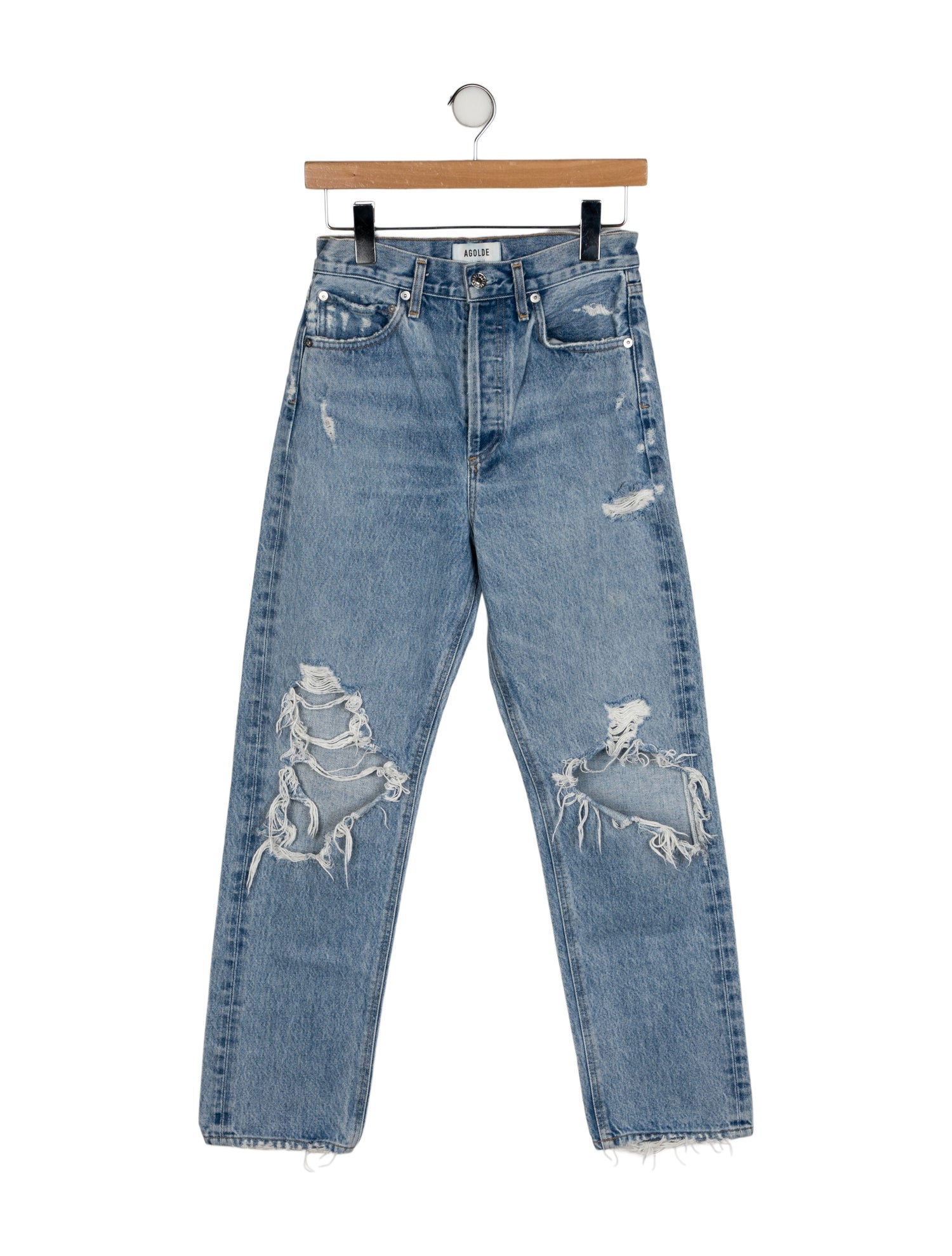 AGOLDE High-Rise Straight Leg Jeans