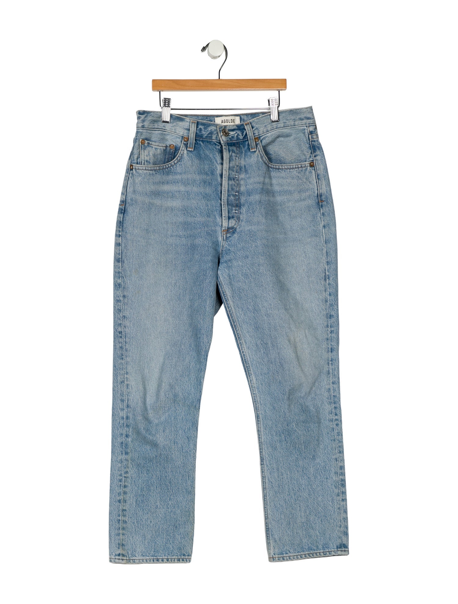 AGOLDE High-Rise Straight Leg Jeans