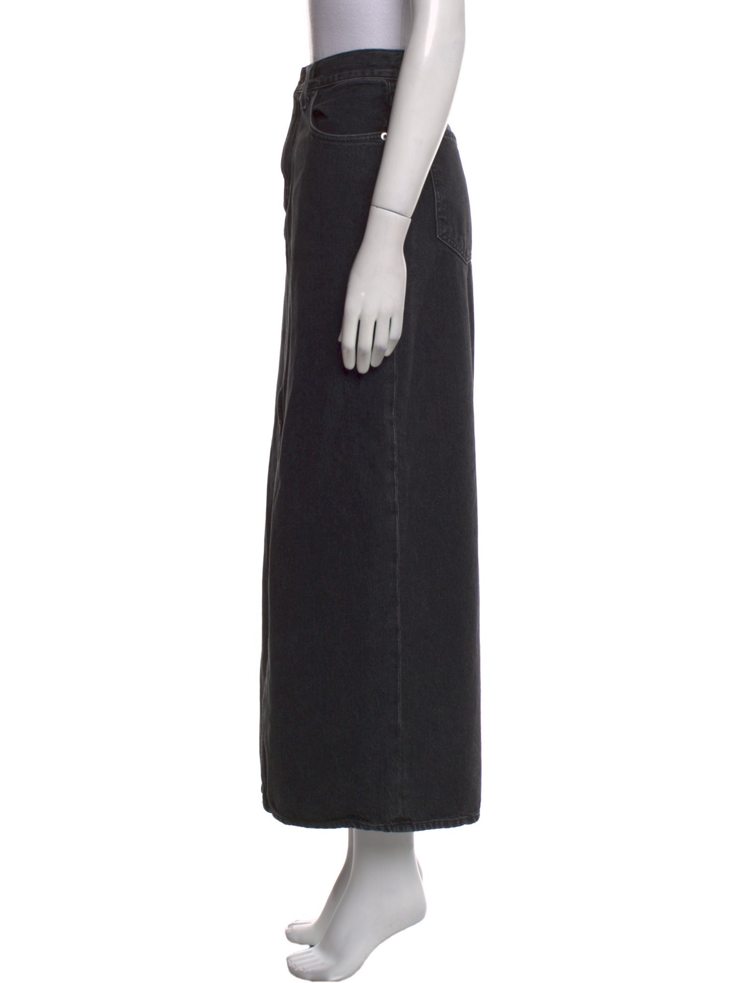 AGOLDE Distressed Accents Long Skirt