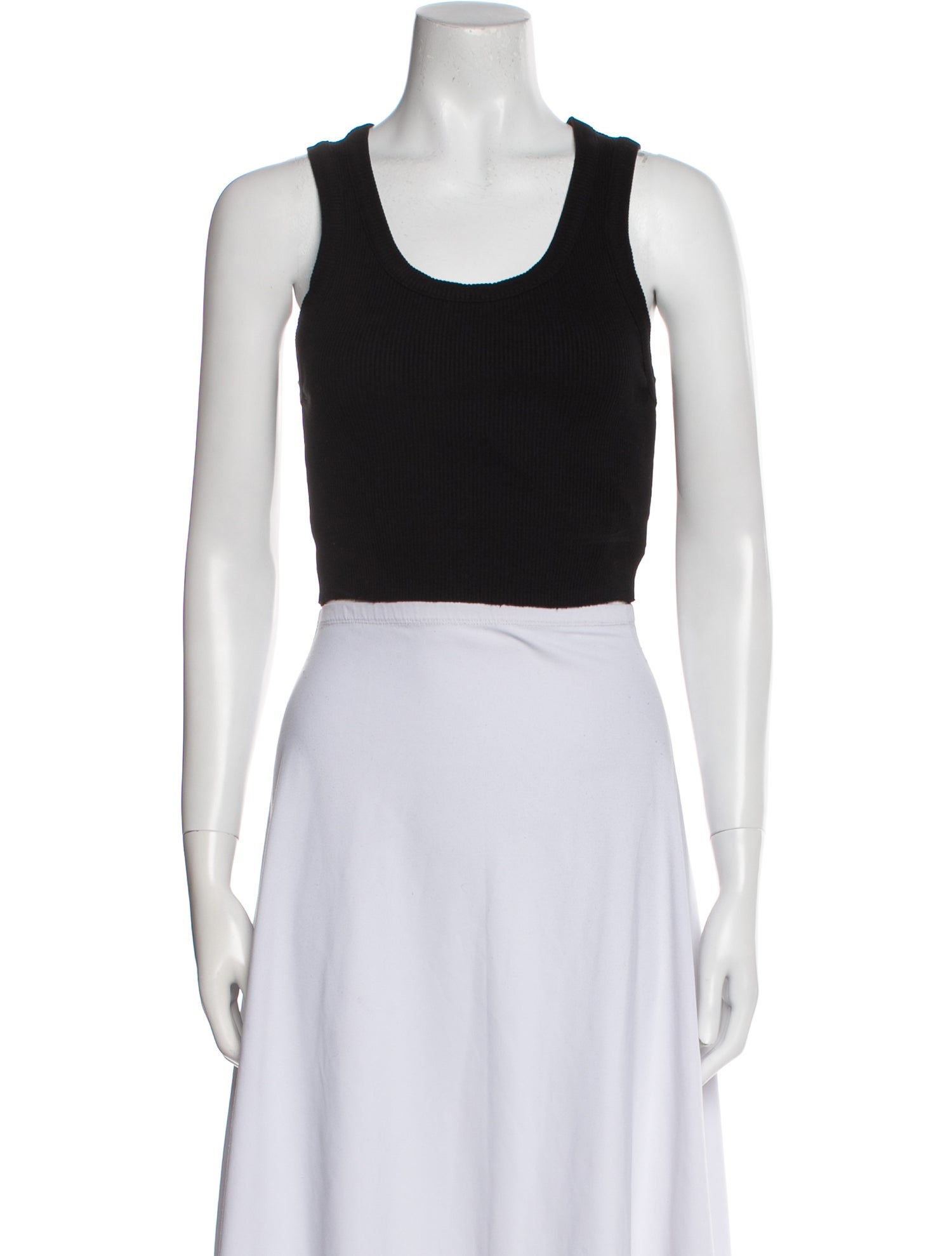 AGOLDE Scoop Neck Sleeveless Crop Top