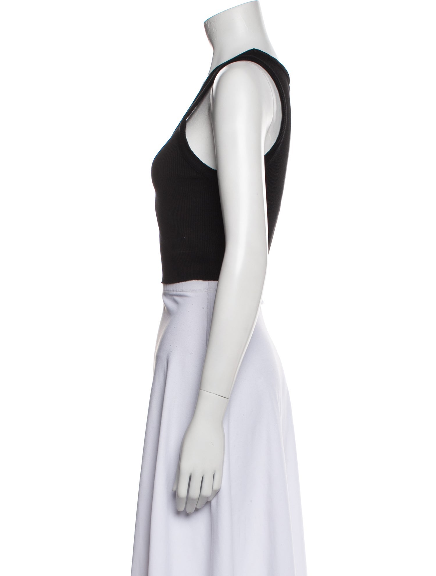 AGOLDE Scoop Neck Sleeveless Crop Top