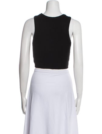 AGOLDE Scoop Neck Sleeveless Crop Top