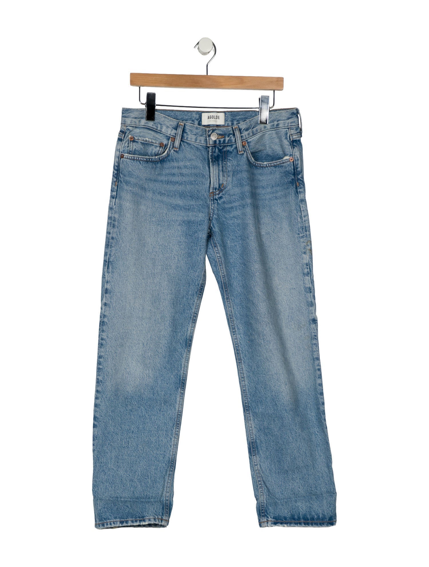 AGOLDE High-Rise Straight Leg Jeans
