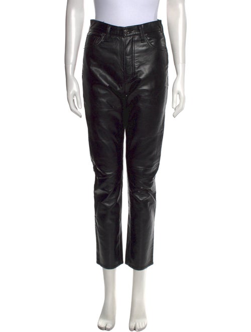 AGOLDE Leather Straight Leg Pants