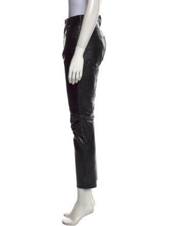 AGOLDE Leather Straight Leg Pants
