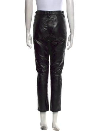 AGOLDE Leather Straight Leg Pants
