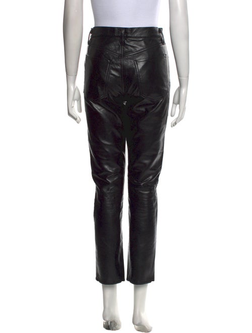 AGOLDE Leather Straight Leg Pants
