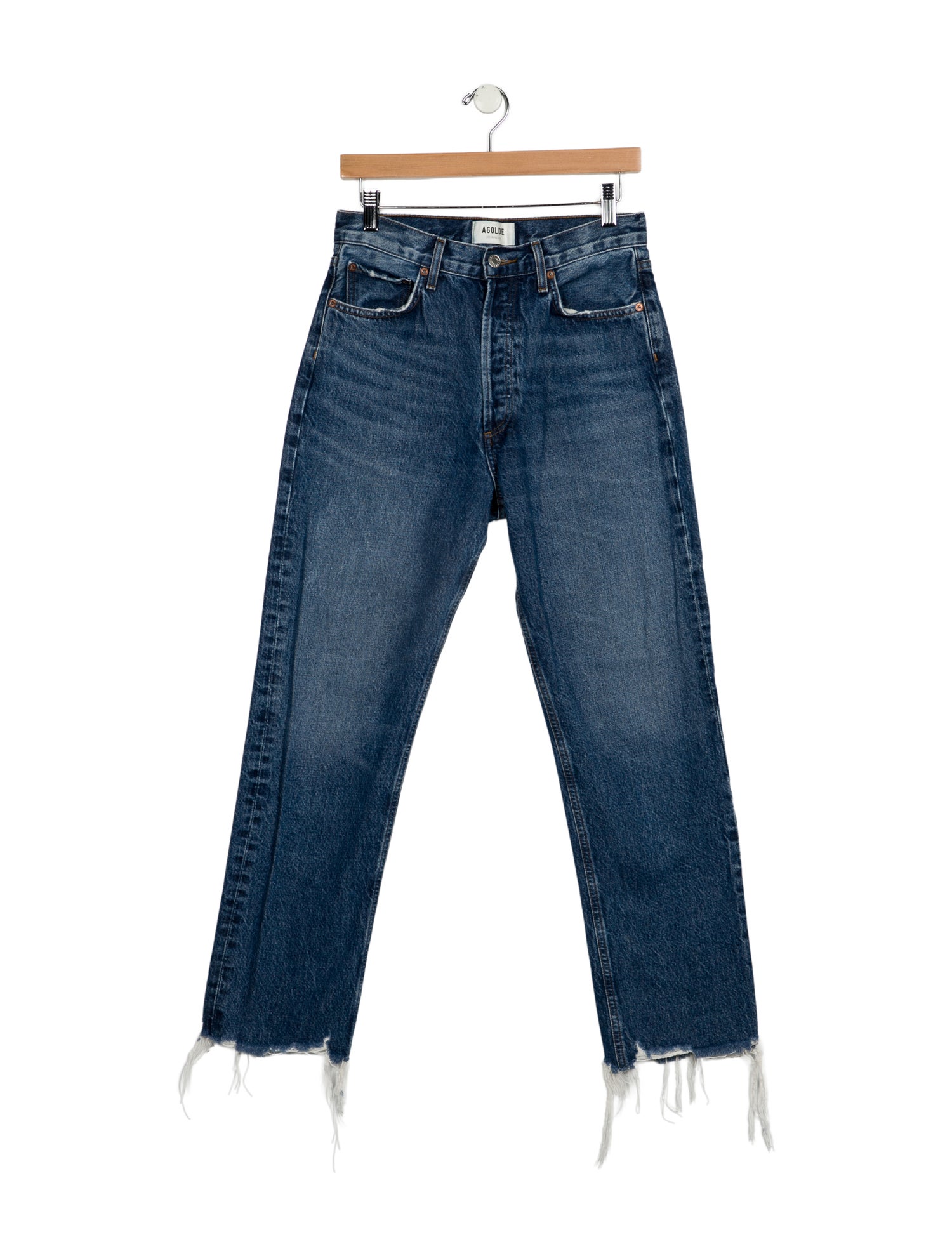 AGOLDE High-Rise Straight Leg Jeans