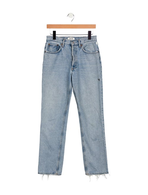 AGOLDE Mid-Rise Straight Leg Jeans