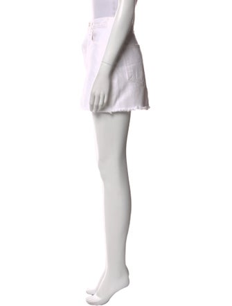 AGOLDE Raw-Edge Trim Mini Skirt