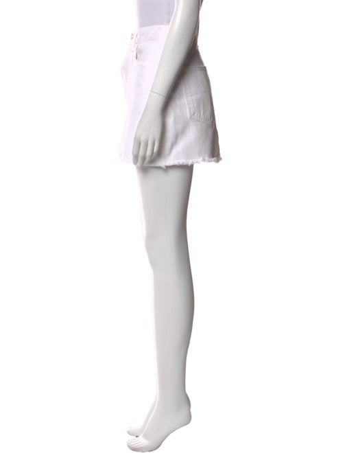 AGOLDE Raw-Edge Trim Mini Skirt