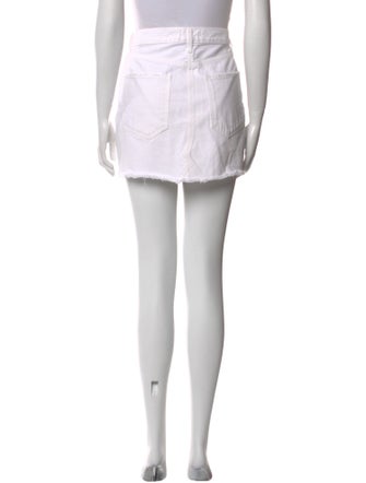 AGOLDE Raw-Edge Trim Mini Skirt