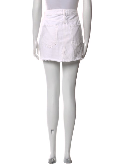 AGOLDE Raw-Edge Trim Mini Skirt