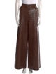 AGOLDE Leather Wide Leg Pants
