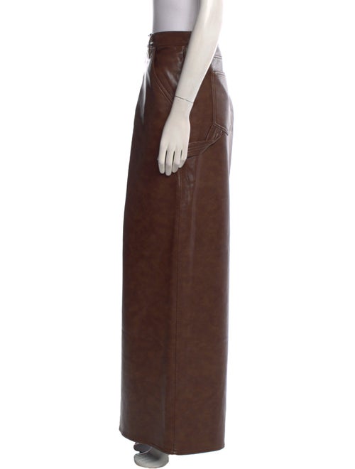 AGOLDE Leather Wide Leg Pants