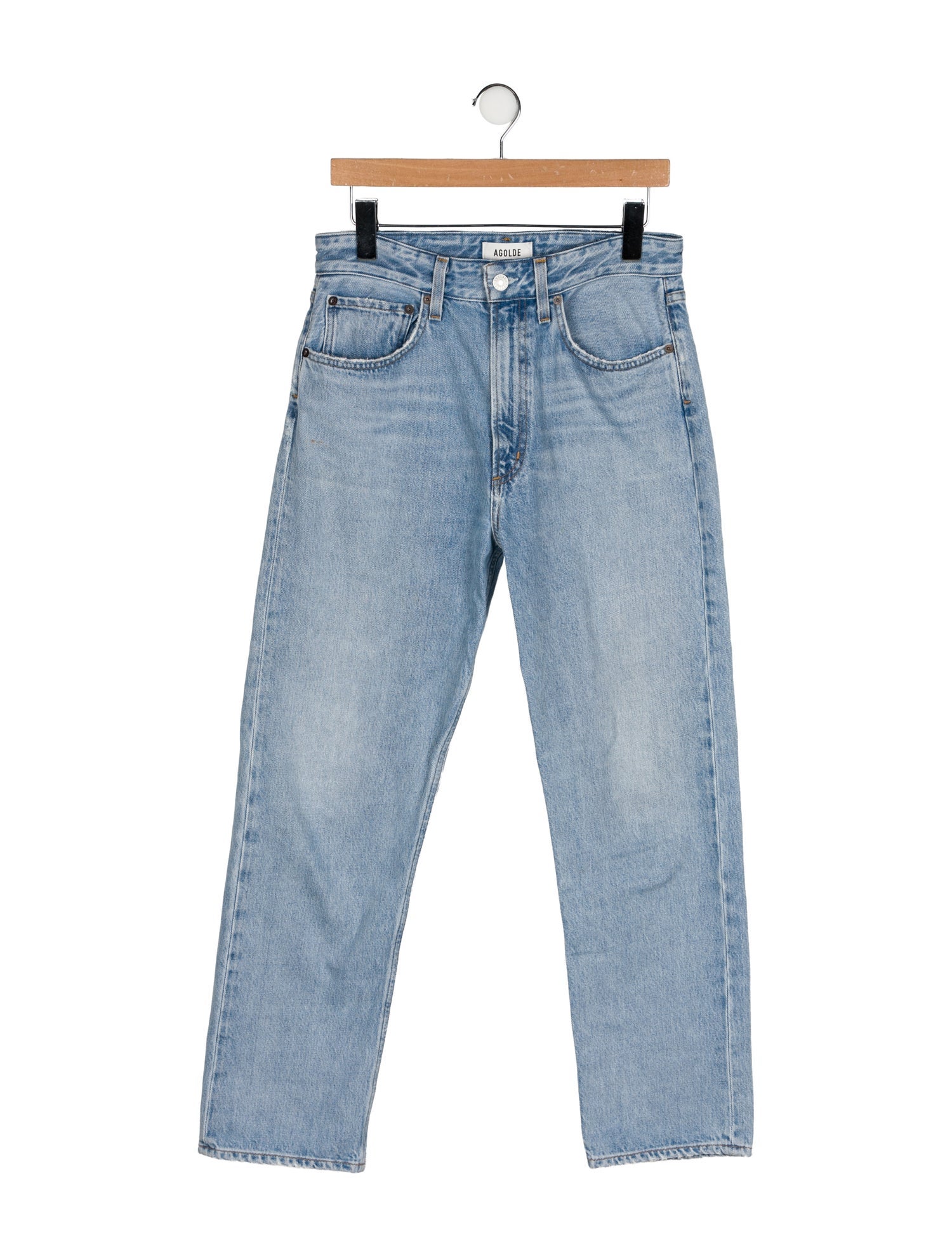 AGOLDE High-Rise Straight Leg Jeans