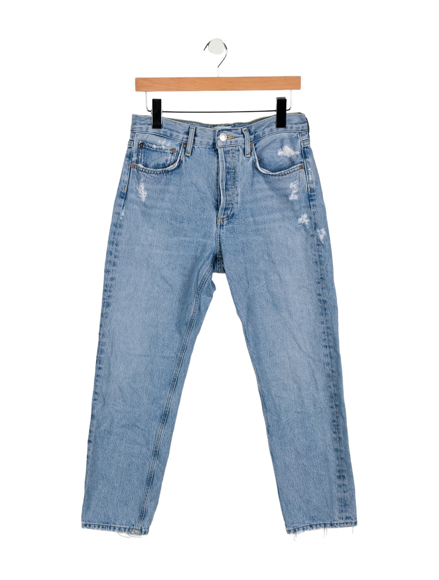 AGOLDE Mid-Rise Straight Leg Jeans