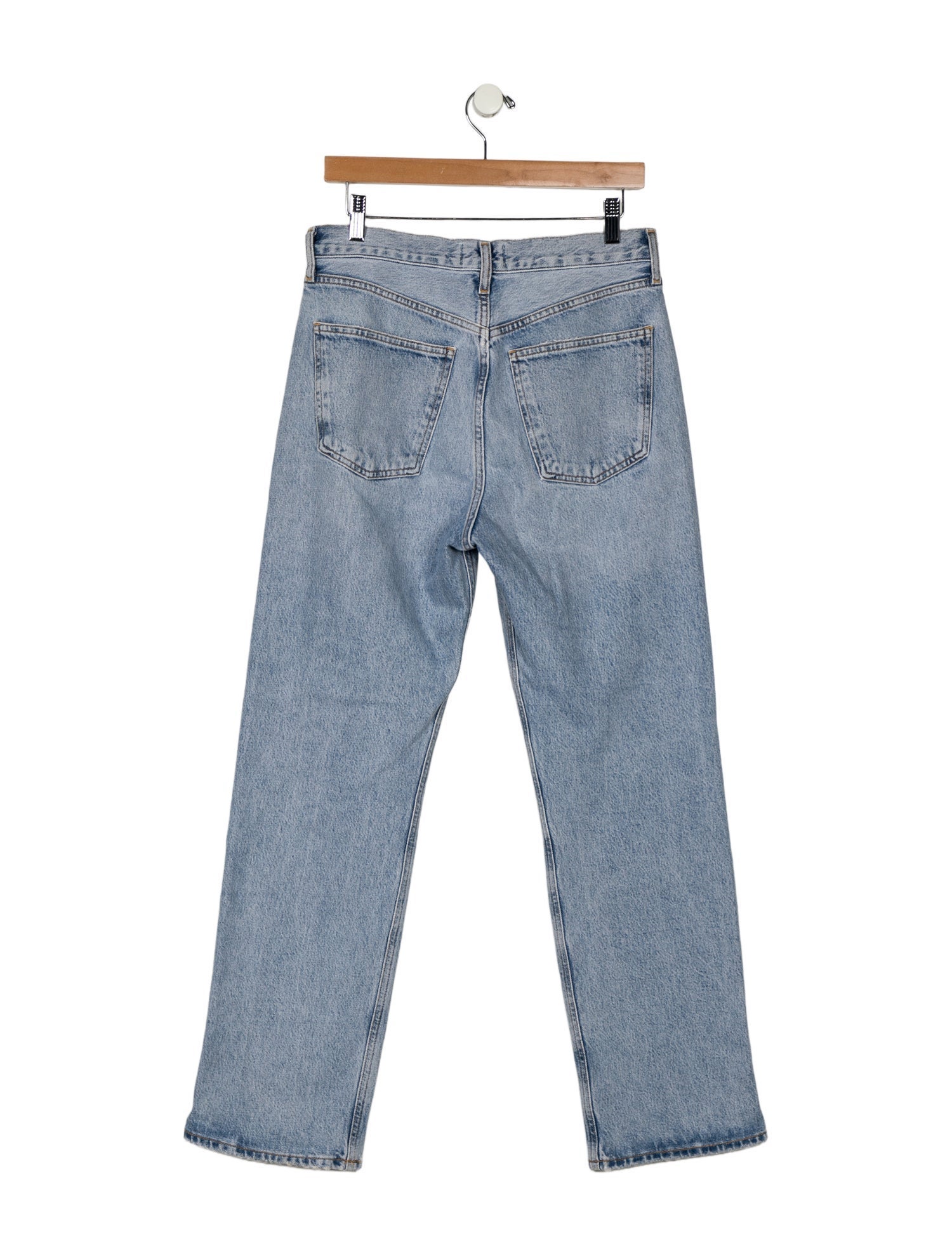 AGOLDE Mid-Rise Straight Leg Jeans