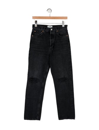 AGOLDE Mid-Rise Straight Leg Jeans