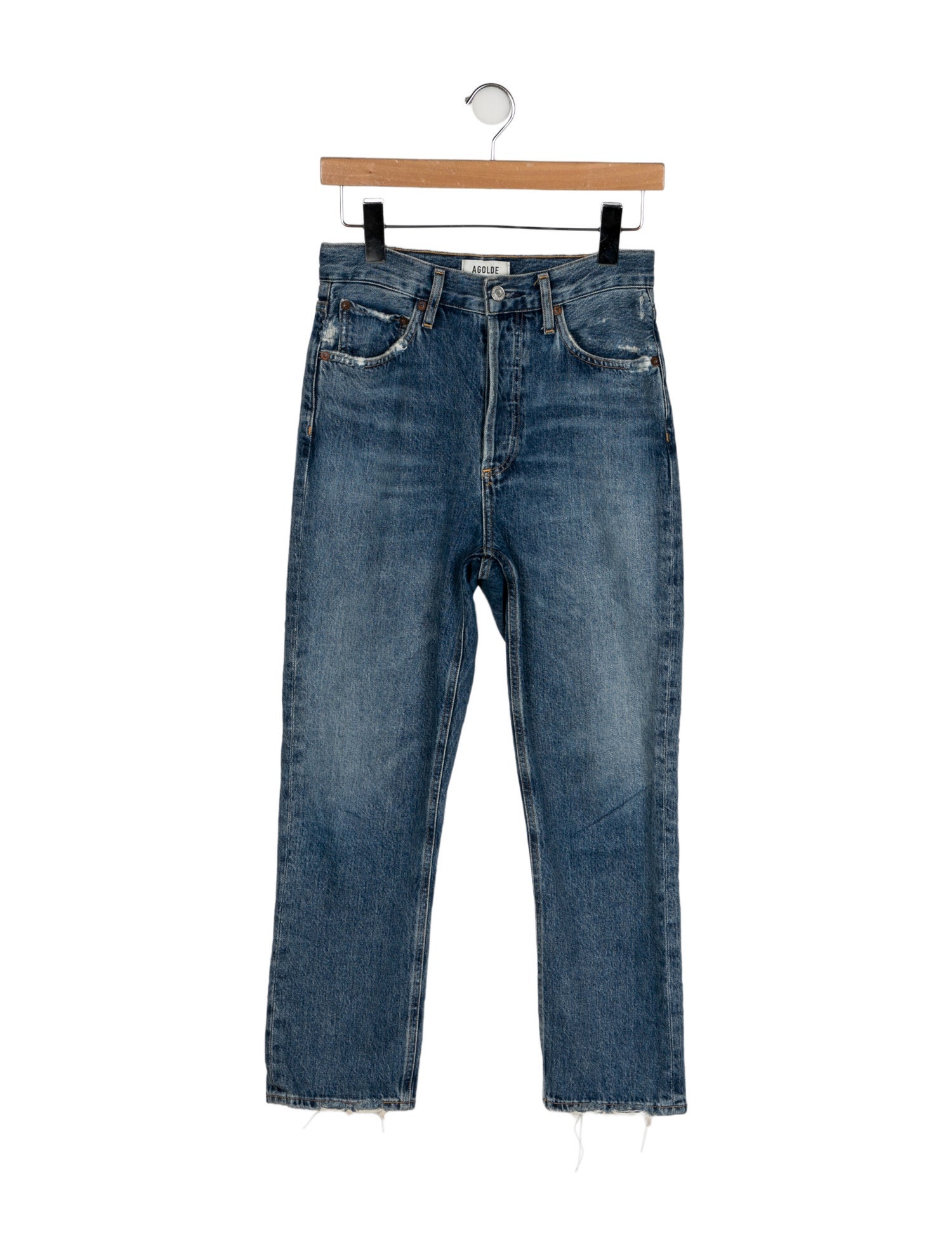AGOLDE High-Rise Straight Leg Jeans