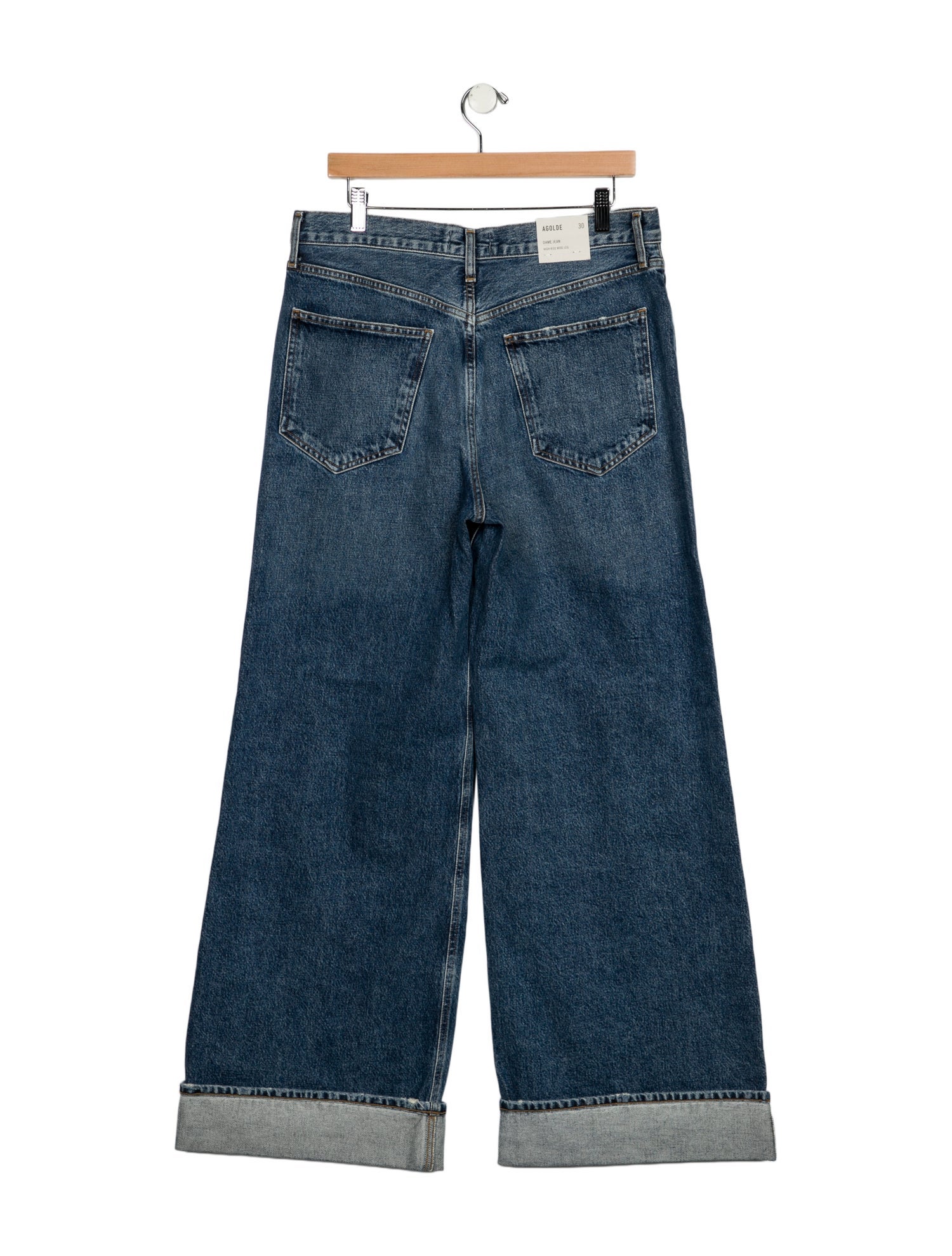 AGOLDE Mid-Rise Wide Leg Jeans