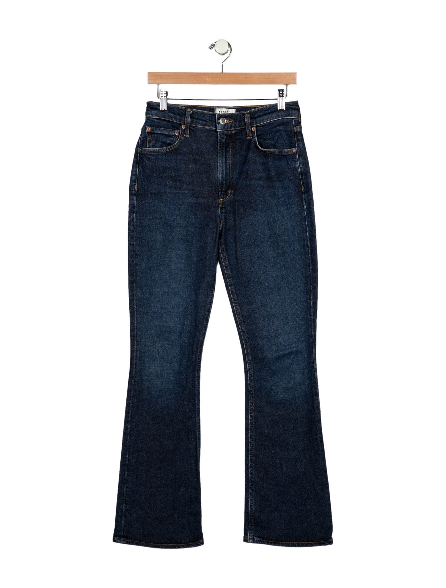 AGOLDE Mid-Rise Wide Leg Jeans