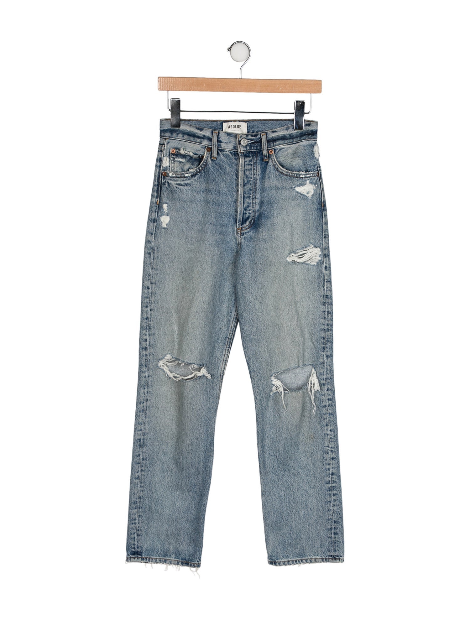 AGOLDE High-Rise Straight Leg Jeans