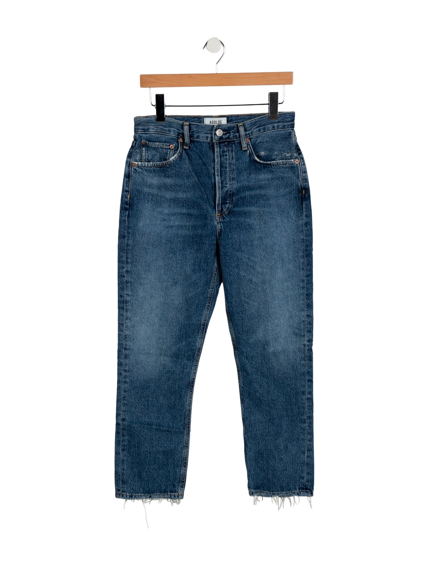 AGOLDE High-Rise Straight Leg Jeans