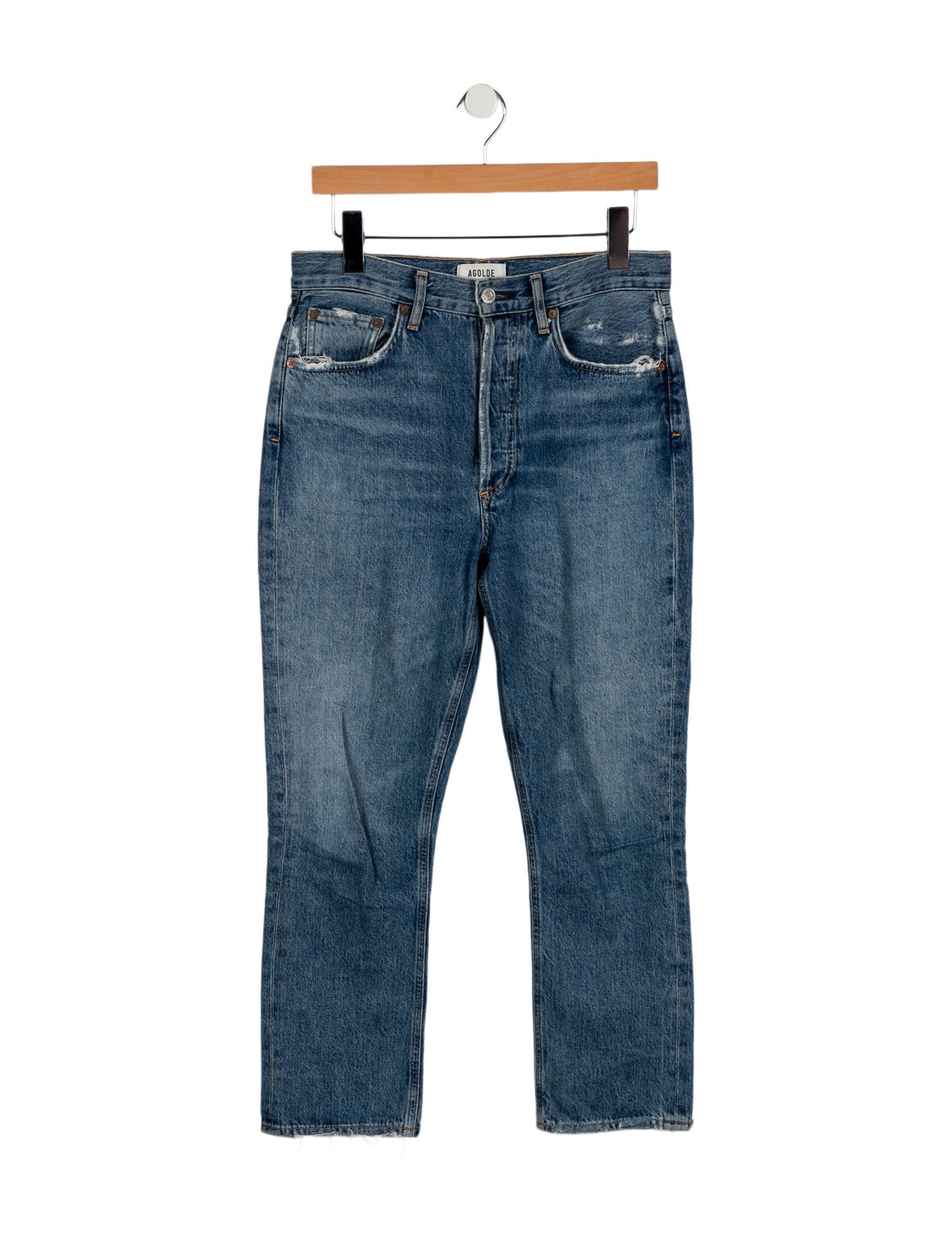 AGOLDE High-Rise Straight Leg Jeans
